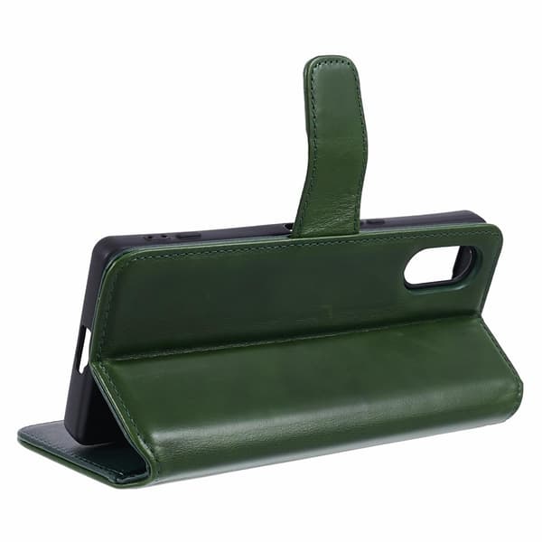 Nordic Covers Sony Xperia 5 V Kotelo Essential Leather Juniper Green