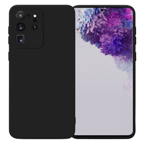 Ohut Galaxy S20 Ultra -kuoret linssipeitteellä musta