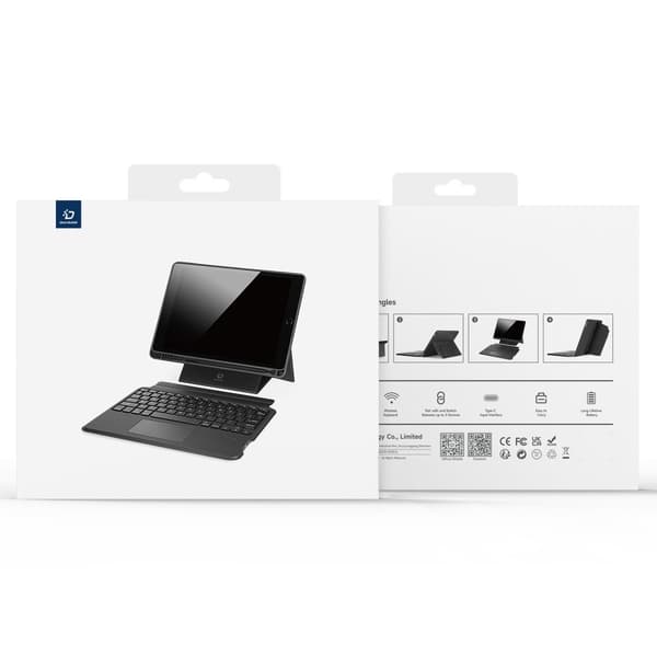 DUX DUCIS Samsung Galaxy Tab A8 Kotelo Irrotettava näppäimistö Musta