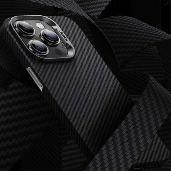 Benks iPhone 15 Pro Max Kuori MagSafe Kevlar Musta