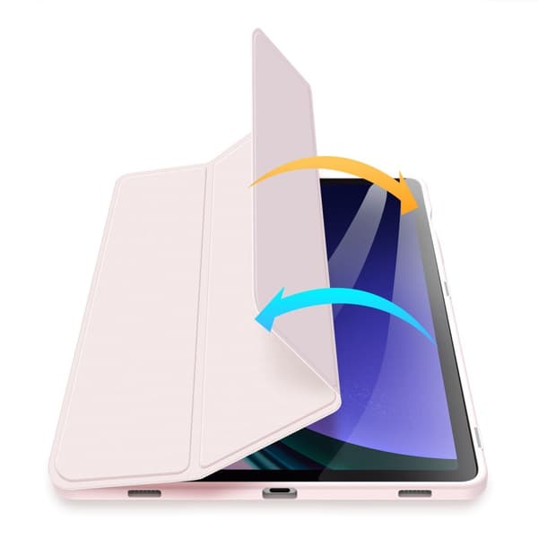 DUX DUCIS Samsung Galaxy Tab S9 FE Kotelo TOBY Series Vaaleanpunainen