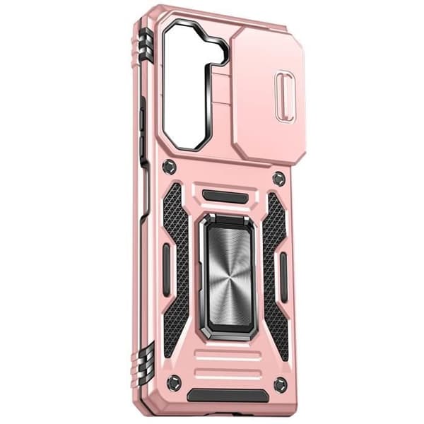 Fodral - AVIZAR - Samsung Galaxy Z Fold 5 - Stötsäker - Kameraskydd - Stödring - Rose Gold