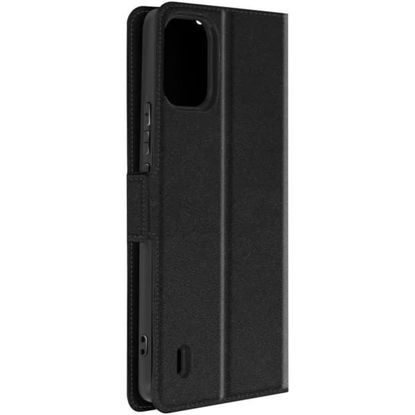 AVIZAR Fodral till Nokia C12 - Wallet Slim Black - Fullständigt skydd - Korthållare - Videostöd