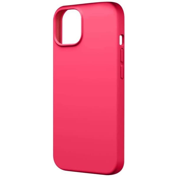 Fodral för iPhone 15 Silikon Premium halvstyv mjuk matt finish Fuchsia