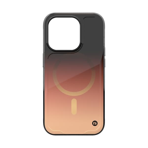 Clckr iPhone 15 Pro Kuori Onyx MagSafe Copper