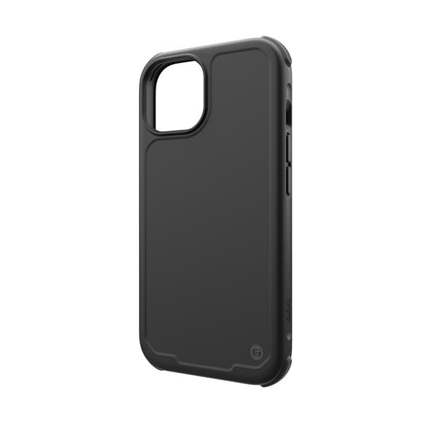 Clckr iPhone 15 Kuori Carbon MagSafe Musta