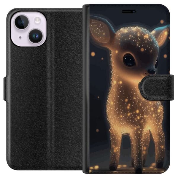 Apple iPhone 15 Lompakkokotelo Taikahirvi