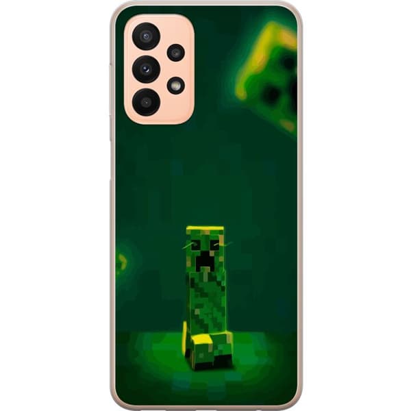 Samsung Galaxy A23 5G Gjennomsiktig deksel Minecraft