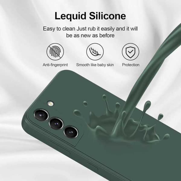 Samsung S21 Plus Kuminen Matt Green Shell Liquid - vihreä