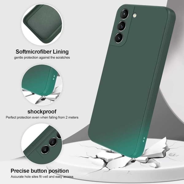 Samsung S21 Plus Kuminen Matt Green Shell Liquid - vihreä