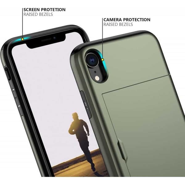 iPhone XR Iskunkestävä Cover Cover Card -paikka StreetWise