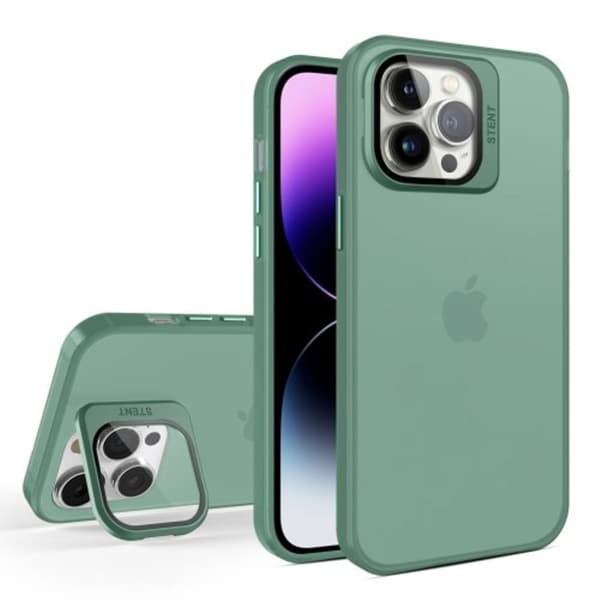 iPhone 15 Pro hybrid skal - Grön