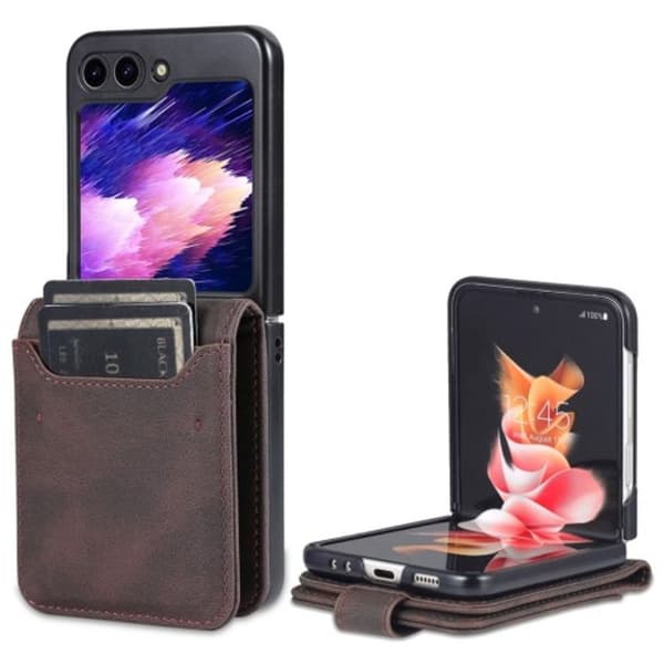 AZNS Samsung Galaxy Z Flip5 5G fodral - Brun