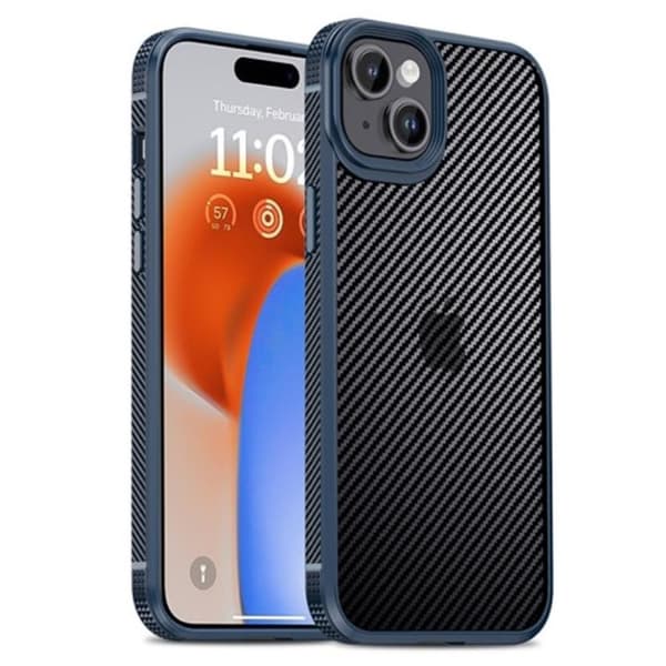 IPAKY iPhone 15 Plus skal - Blå