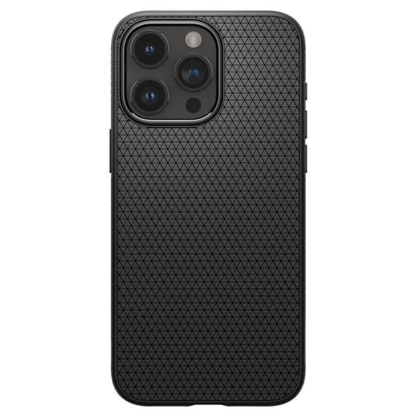 Spigen Liquid air iPhone 15 Pro Max skal - Svart