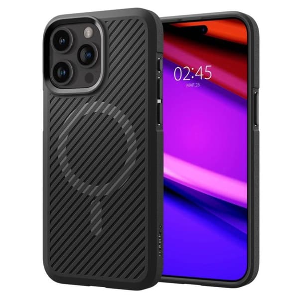 Spigen Core Armor Mag iPhone 15 Pro Max skal - Svart