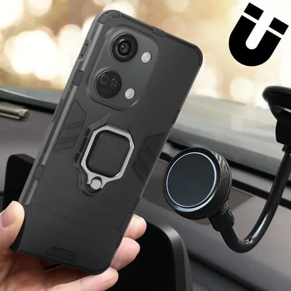 Fodral för OnePlus Nord 3 5G Hybrid Ring Support Ring Collection Svart