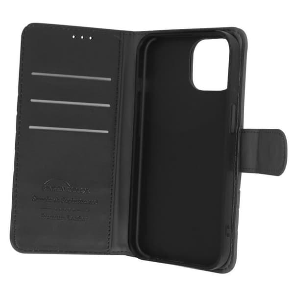 iPhone 15 Fodral - AVIZAR - Geo Black Collection - Fullständigt skydd - Quiltad Rhombic Design