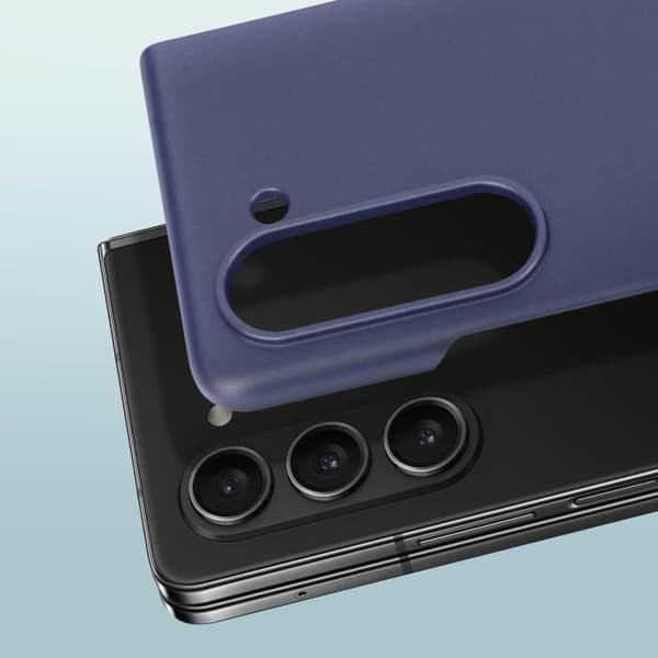 Fodral till Samsung Galaxy Z Fold 5 - AVIZAR - Styv polykarbonat - Matt finish - Midnattsblå