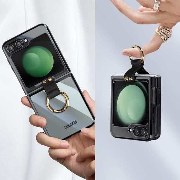 Ringfodral till Samsung Galaxy Z Flip 5 Polycarbonate Series Ringfodral Svart