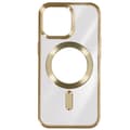 Miniatyrbild 1 av 4: AVIZAR Skyddsfodral för iPhone 15 Pro Max - Gul - Guld Chrome Contour - MagSafe-kompatibel