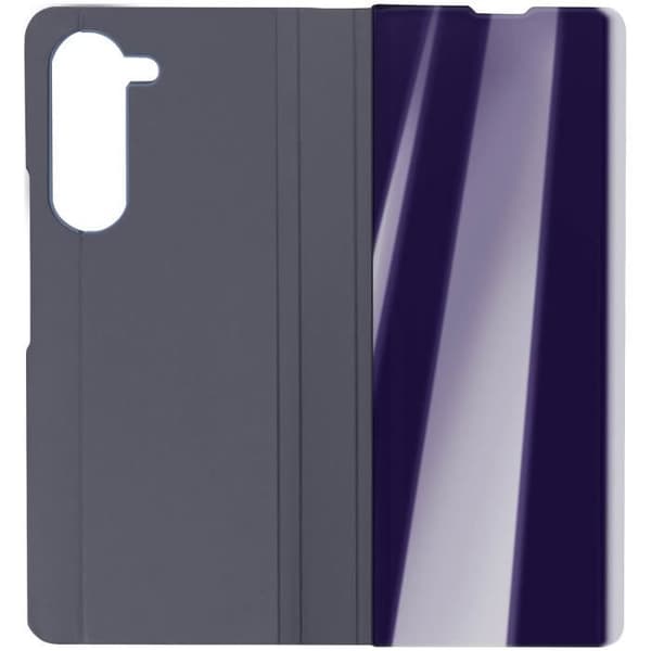 Étui Clear View - AVIZAR - Samsung Galaxy Z Fold 5 - Lila - Spegel Lock - Video Stöd