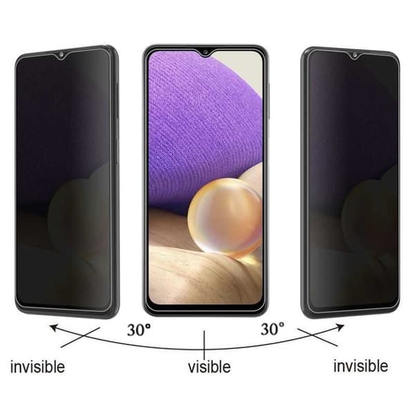 Samsung Galaxy A05s Privacy Herdet glass 0,26mm 2,5D 9H