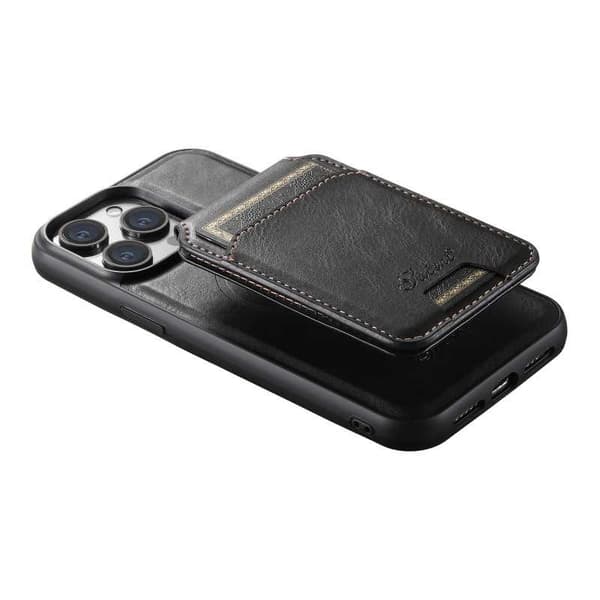 Suteni™ 2in1 Magsafe Skal med Korthållare iPhone 12 / 12 Pro - Svart
