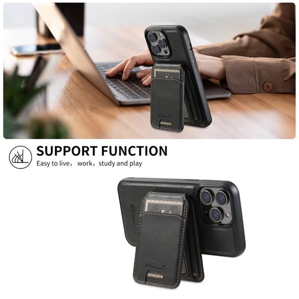 Suteni™ 2in1 Magsafe Skal med Korthållare iPhone 15 Pro - Svart