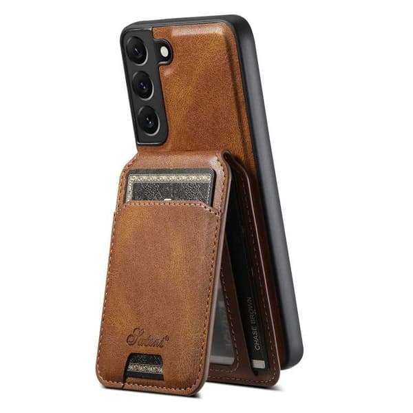 Suteni™ 2in1 Magsafe etui med kortholder Samsung S23 - Mörkbrun
