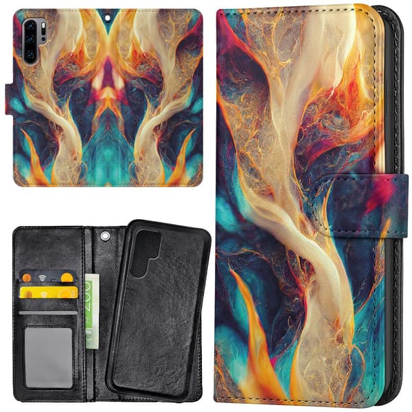 Huawei P30 Pro - Mobilcover/Etui Cover Abstrakt Mønster