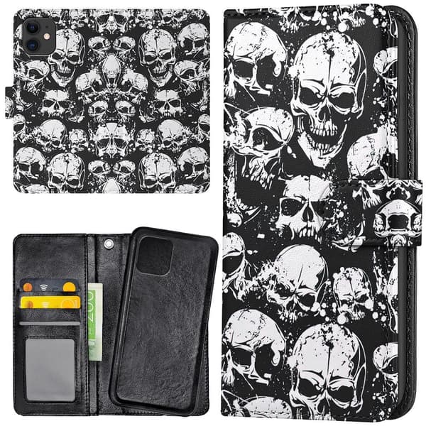 iPhone 12 Mini - Lommebok Deksel Skulls