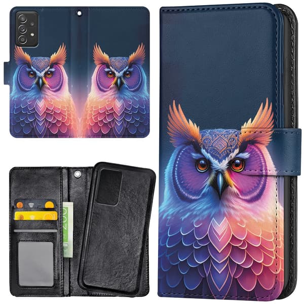 Samsung Galaxy A52/A52s 5G - Lommebok Deksel Ugle