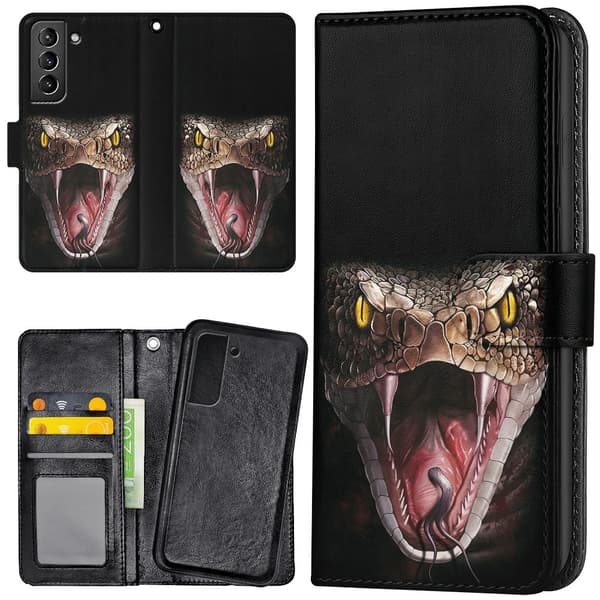 Samsung Galaxy S22 - Plånboksfodral/Skal Snake