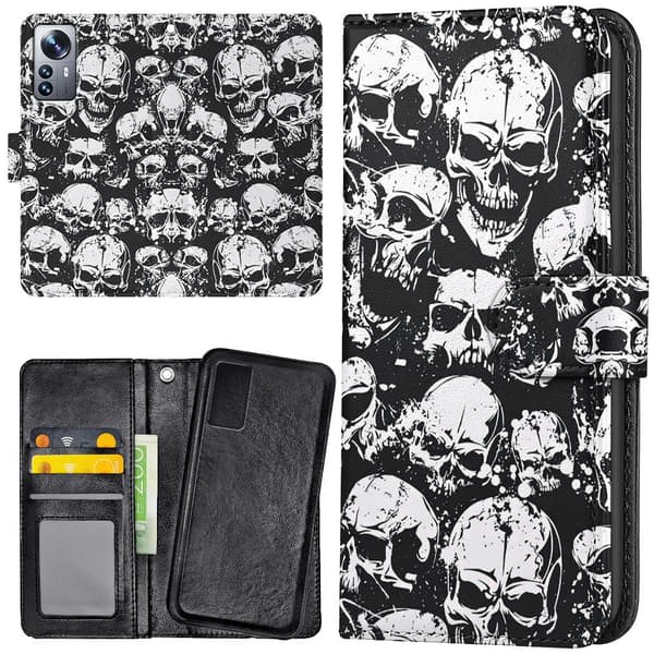 Xiaomi 12 - Lompakkokotelo/Kuoret Skulls