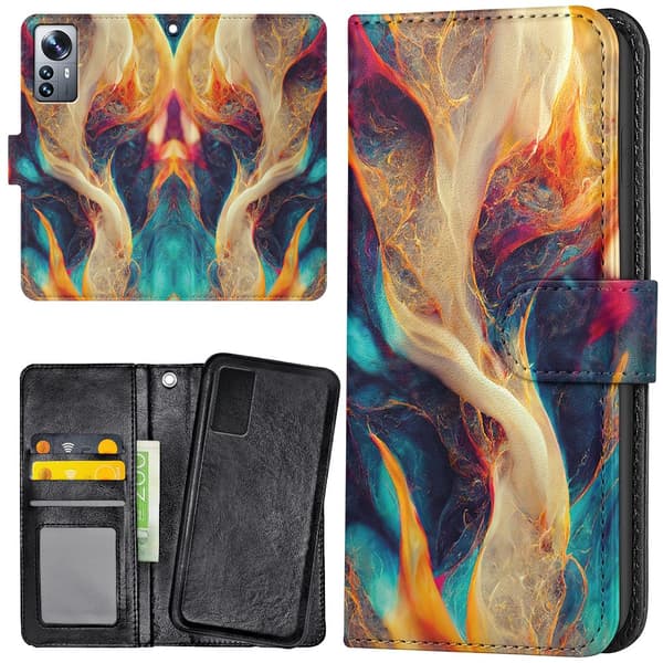 Xiaomi 12 Pro - Mobilcover/Etui Cover Abstrakt Mønster