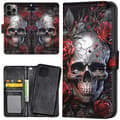 Pikkukuva 1 / 2: iPhone 14 Pro Max - Lompakkokotelo/Kuoret Skull Roses