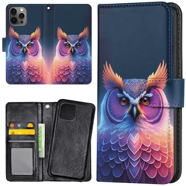 iPhone 14 Pro - Lommebok Deksel Ugle