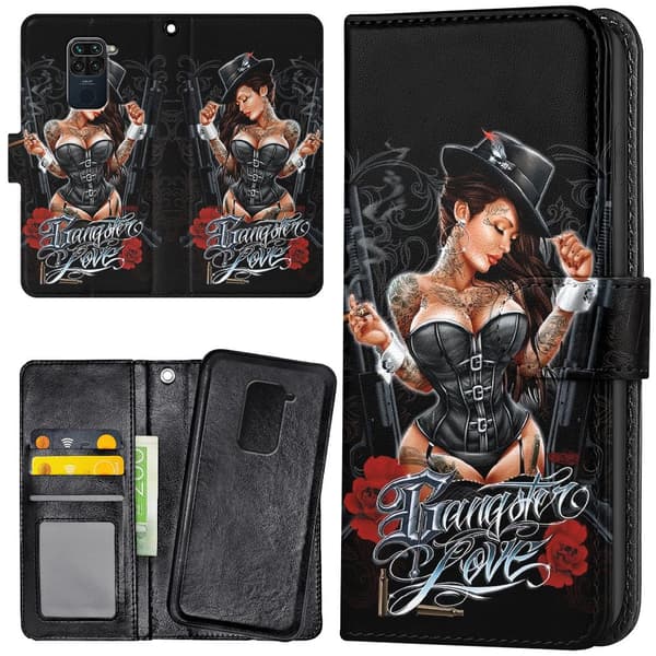 Xiaomi Redmi Note 9 - Mobilcover/Etui Cover Gangster Love