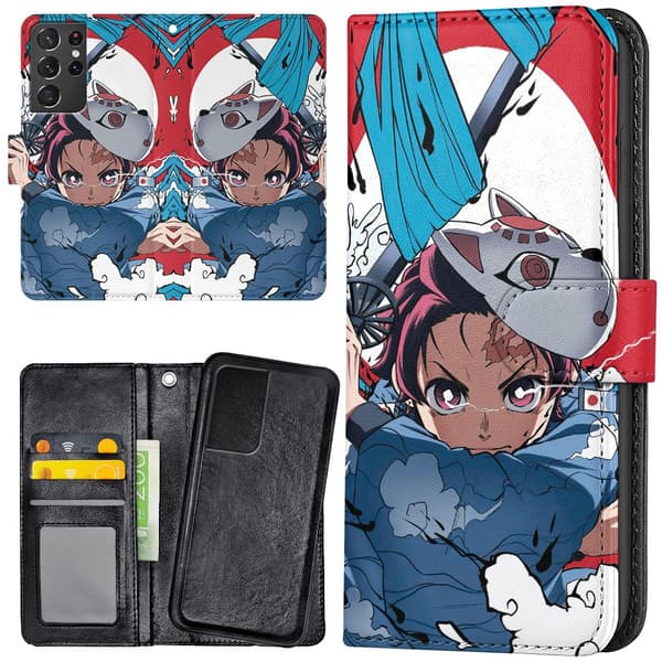 Samsung Galaxy S21 Ultra - Plånboksfodral/Skal Anime