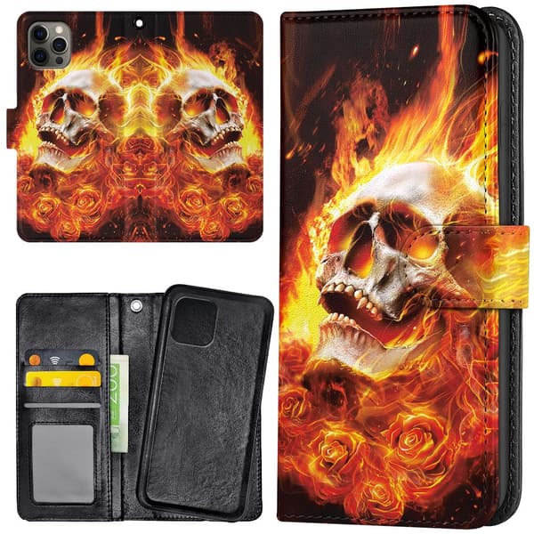iPhone 11 Pro - Lompakkokotelo/Kuoret Burning Skull