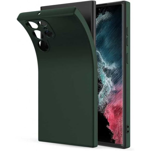 Samsung S23 Ultra Gummieret matgrøn skalvæske - grøn