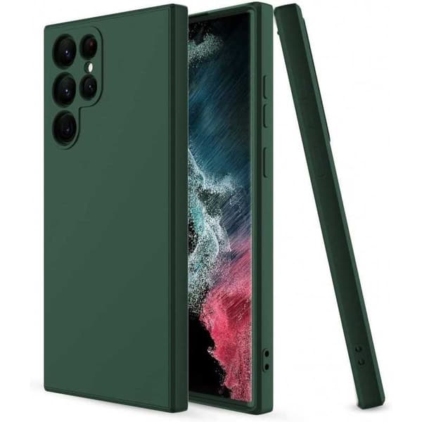 Samsung S23 Ultra Gummieret matgrøn skalvæske - grøn