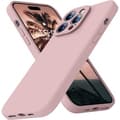 Miniatyrbild 1 av 6: iPhone 14 Pro Max Gummibelagd Mattrosa Skal Kameraskydd Liquid - Rosa