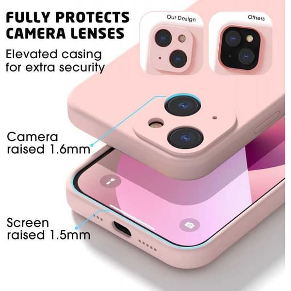 iPhone 15 kumitettu mattapinkki kuoren neste - vaaleanpunainen