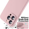 Miniatyrbillede 3 af 6: iPhone 15 Pro Gummieret mat Pink Shell Liquid - Pink
