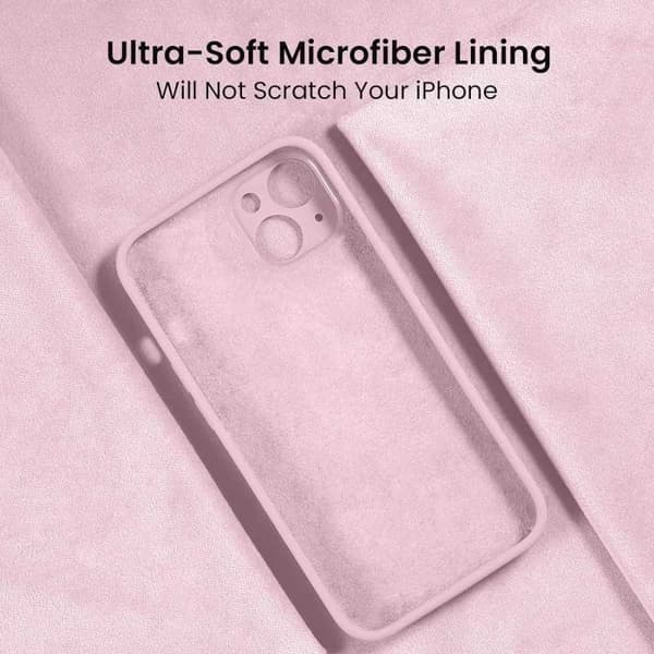 iPhone 15 Pro Gummieret mat Pink Shell Liquid - Pink