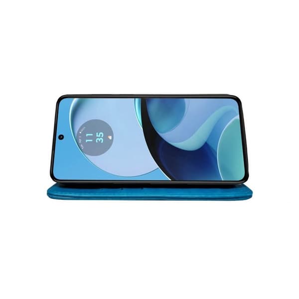 Lommebokdeksel 3-kort Motorola Moto G14 - Lyseblå