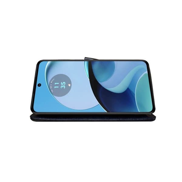 Lompakkokotelo 3-kortti Motorola Moto G14 - Tummansininen