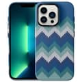 Miniatyrbild 1 av 6: Tunt Bakskal till iPhone 13 Pro Max Textildesign - Blå